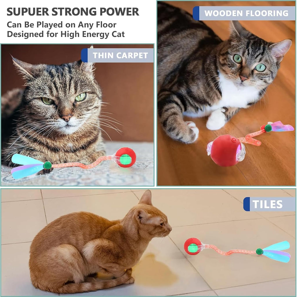 HuntMode 2-Pack Rechargeable Interactive Cat Balls
