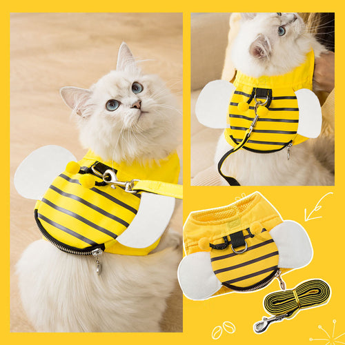 Adjustable Cat Harness & Leash Set