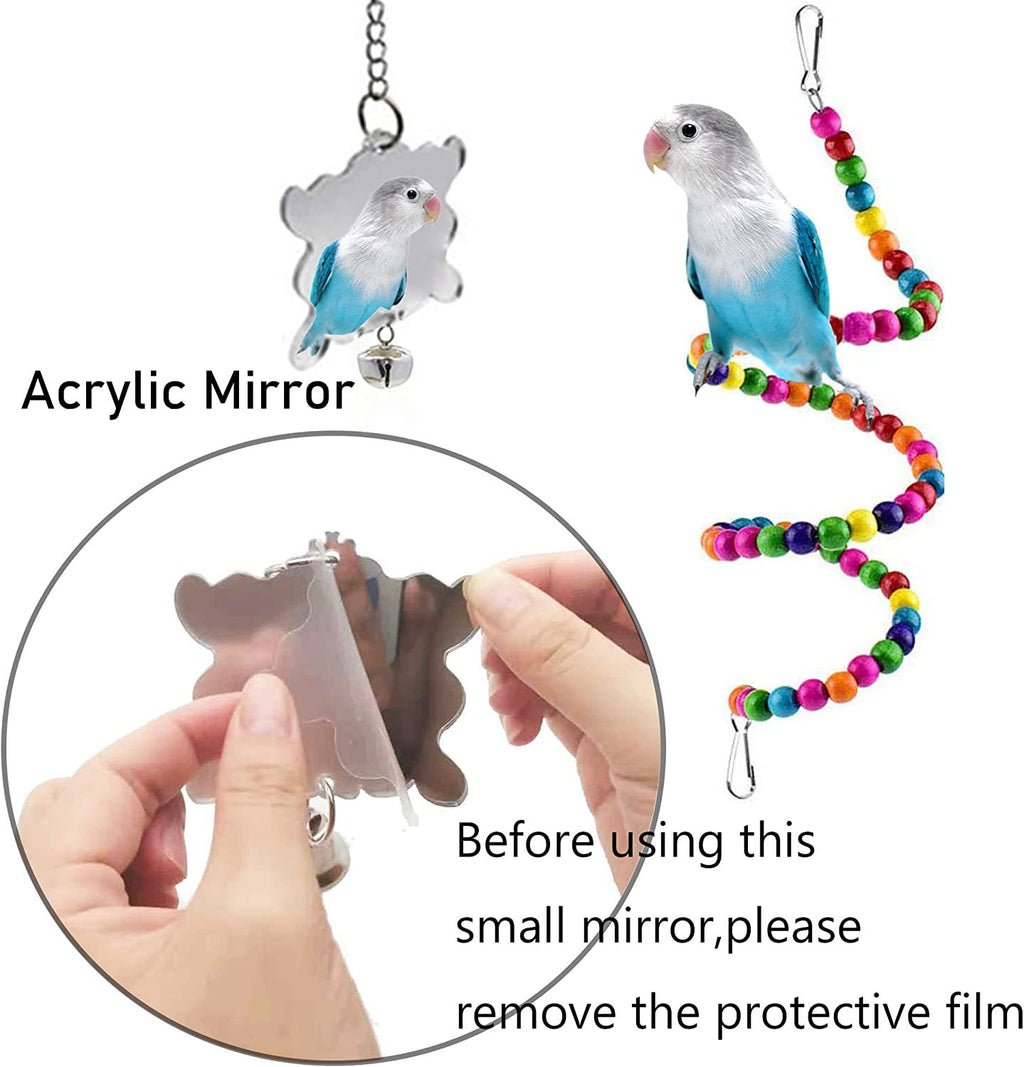 7-Piece Parrot Cage Toy Set