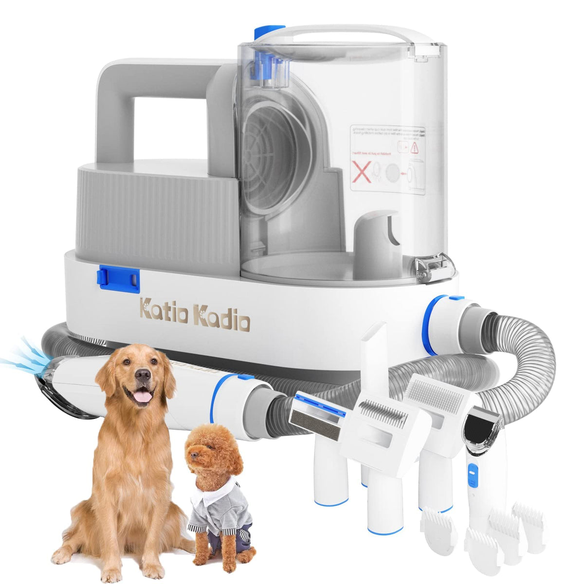 Katio Kadio Pet Grooming Vacuum Kit — 2.5L — main product view