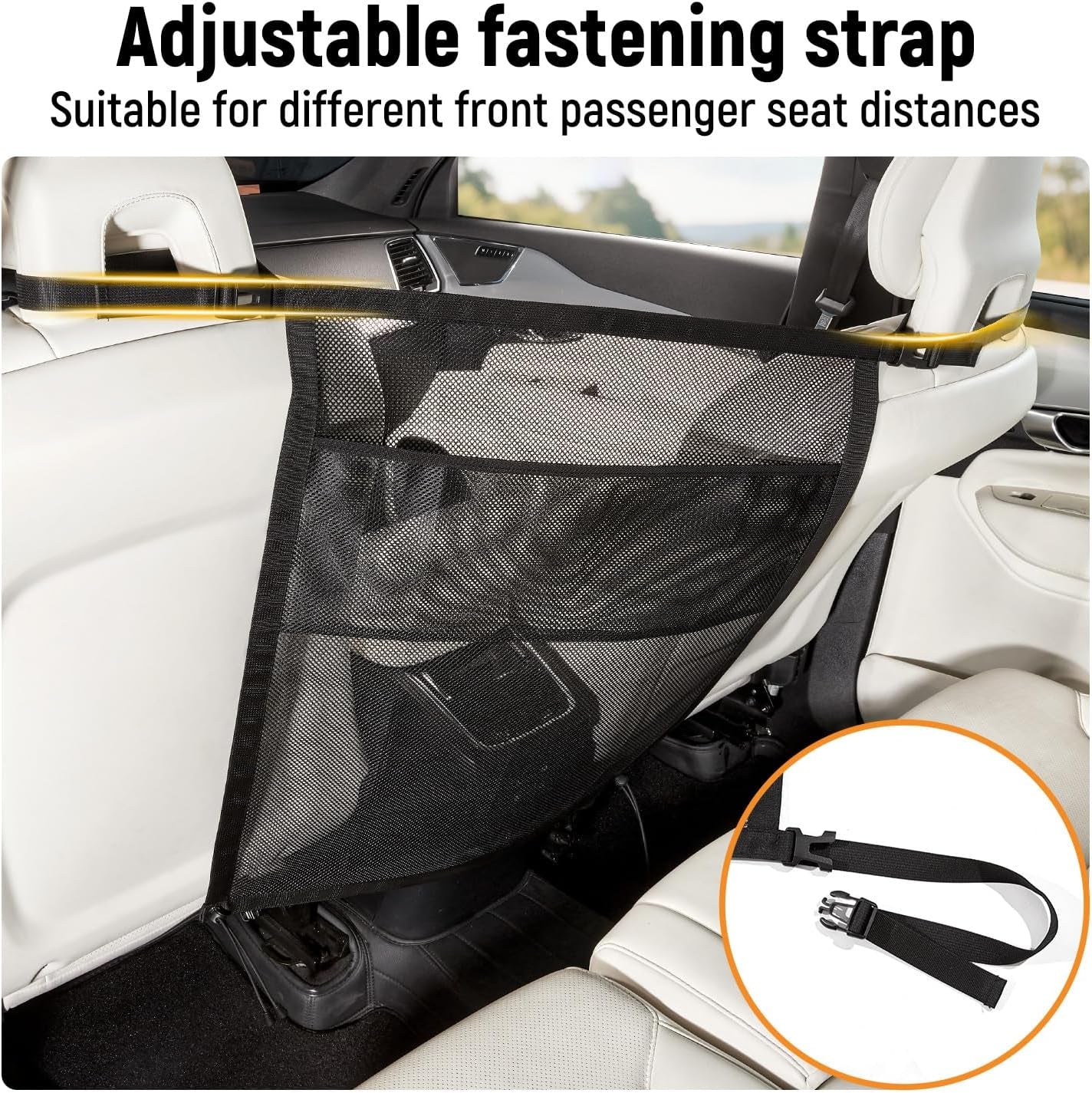 Backseat Boundary Pet Car Barrier