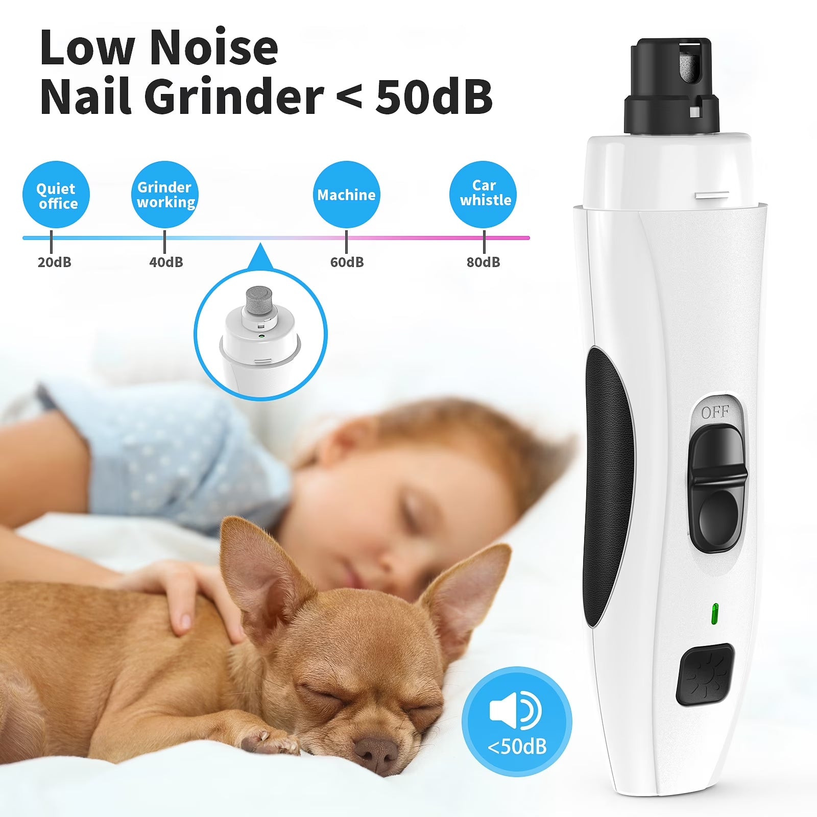 PawPerfect Rechargeable Pet Nail Grinder