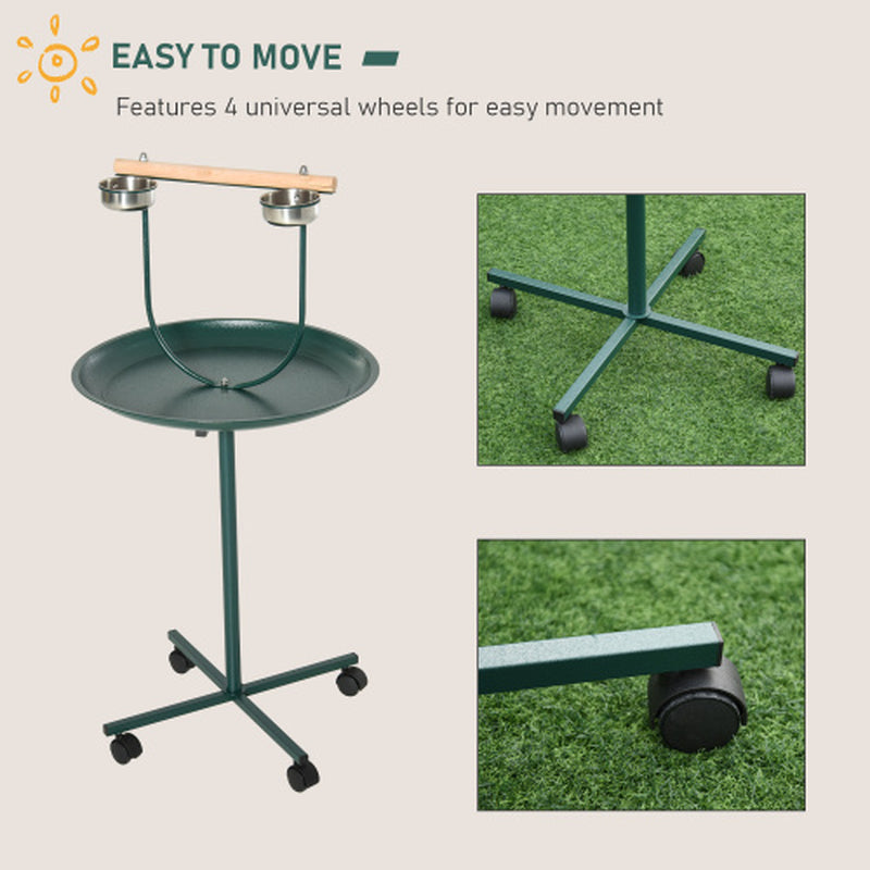 Rolling Bird Training Perch & Play Stand