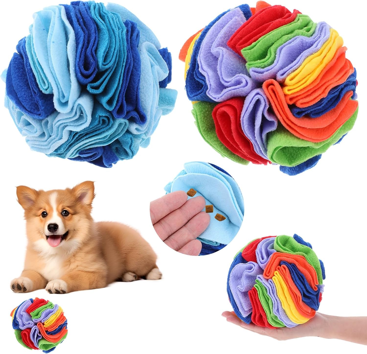 SniffSeek Treat Puzzle Ball 2-Pack