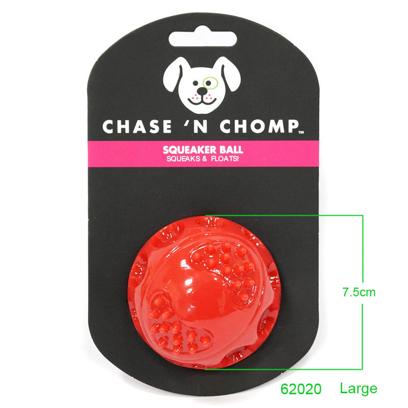 Bouncy Treat Ball for Dogs in use