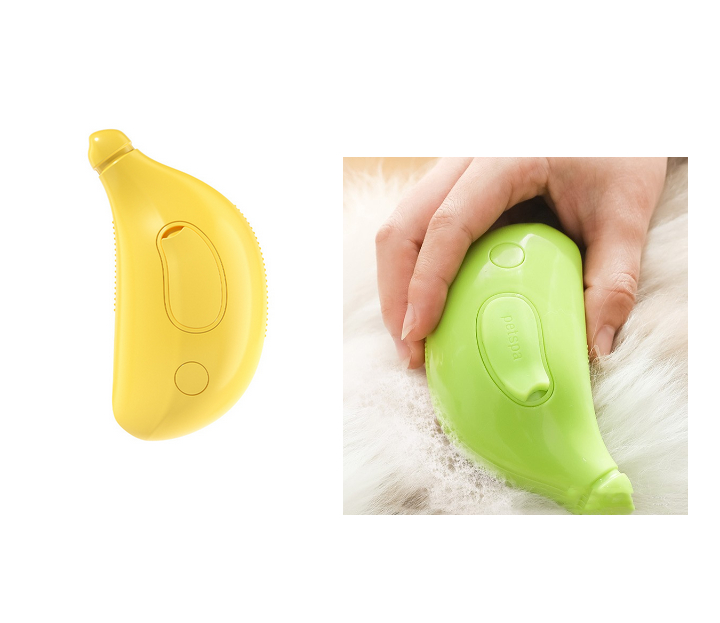 Self-Cleaning Slicker Brush in use