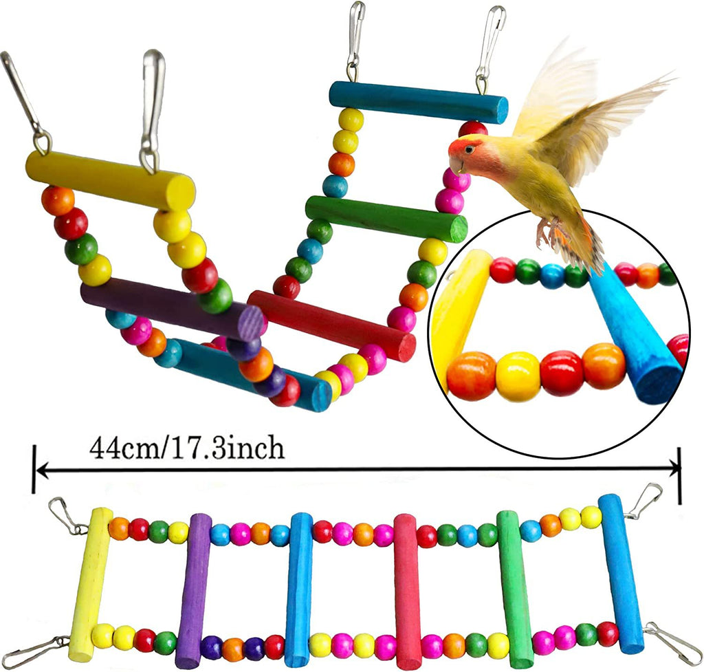7-Piece Parrot Cage Toy Set