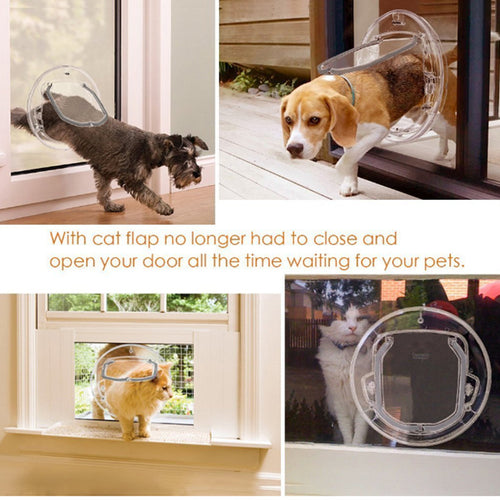 4-Way Locking Round Pet Door
