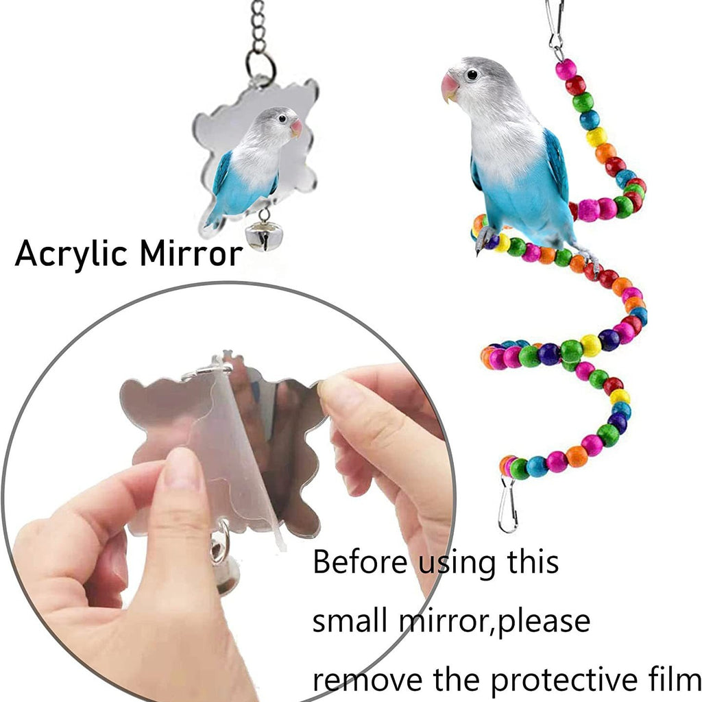 7-Piece Parrot Cage Toy Set