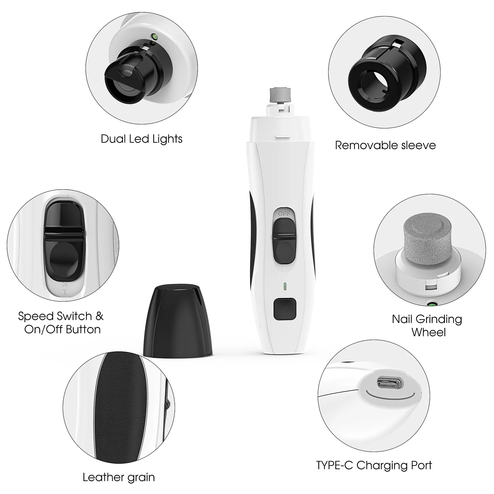 PawPerfect Rechargeable Pet Nail Grinder