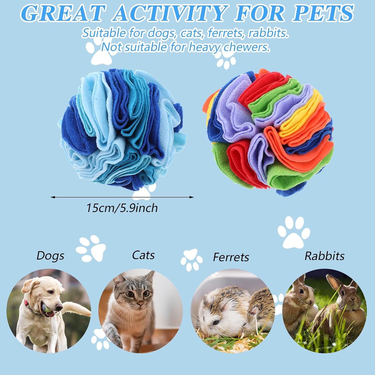 SniffSeek Treat Puzzle Ball 2-Pack