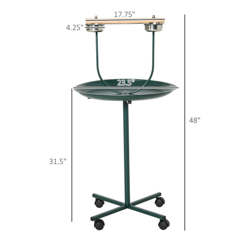 Rolling Bird Training Perch & Play Stand